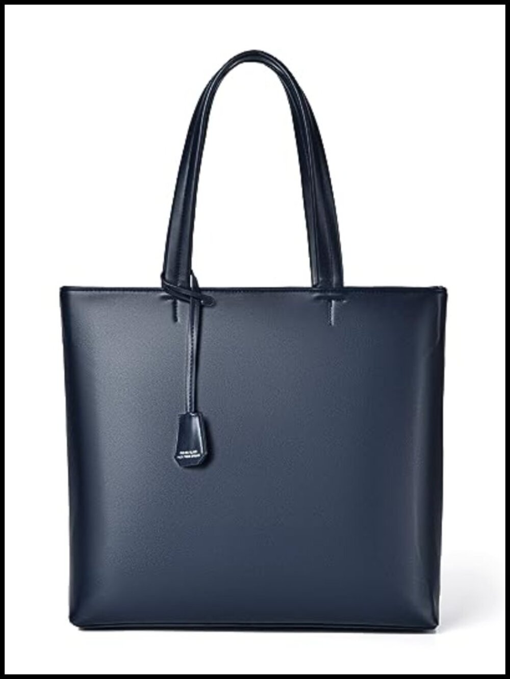Leather PU Briefcase Tote Bag for Men 15.6" Laptop Large Capacity Business
